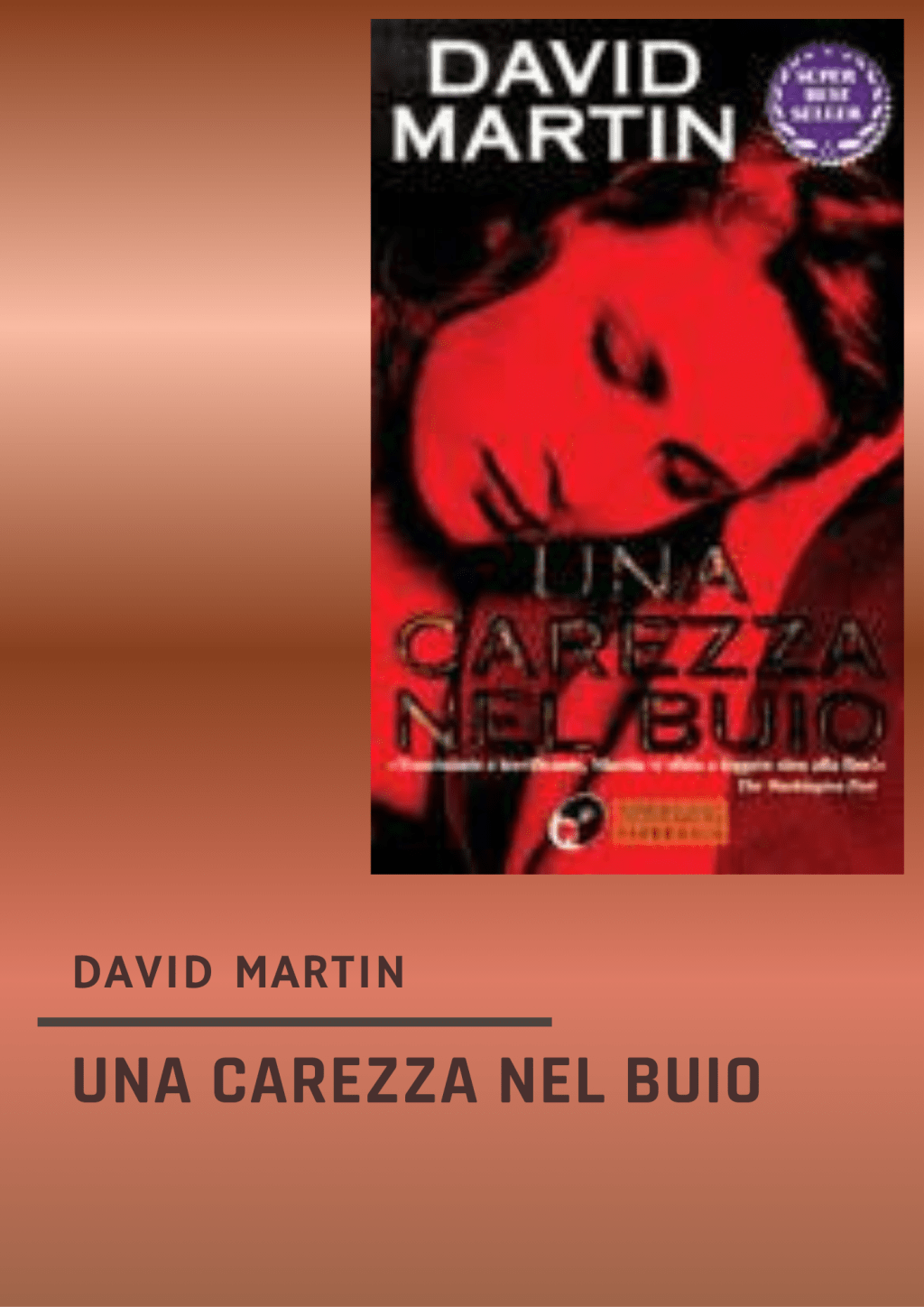 Una carezza nel buio di David Martin – Recensione completa del thriller psicologico che inganna il&nbsp;lettore