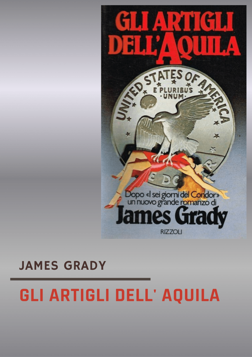 Gli artigli dell’aquila di James Grady: recensione, trama e confronto con I sei giorni del&nbsp;Condor