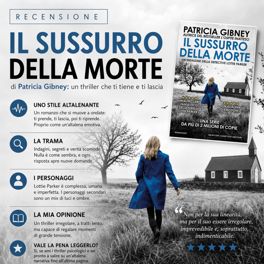 Il Sussurro della Morte di Patricia Gibney: un thriller che ti tiene e ti&nbsp;lascia