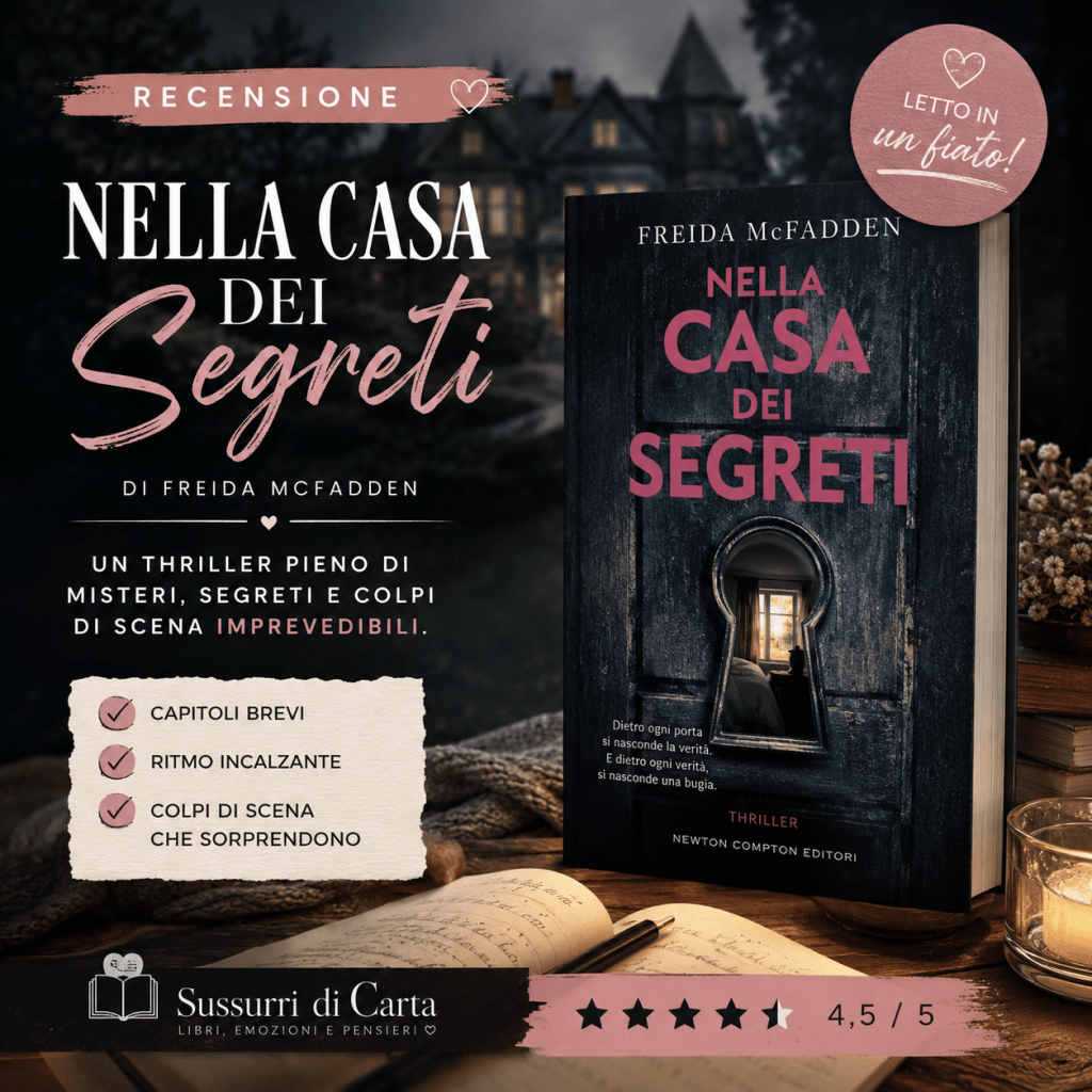 Nella casa dei segreti di Freida McFadden: il thriller che mi ha tenuta sveglia fino all’ultima pagina